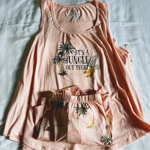 NEW Joyspun 2 Piece Tank & Shorts PJ set “Peach Bud” Women’s Sz. 2X - Picture 9 of 9